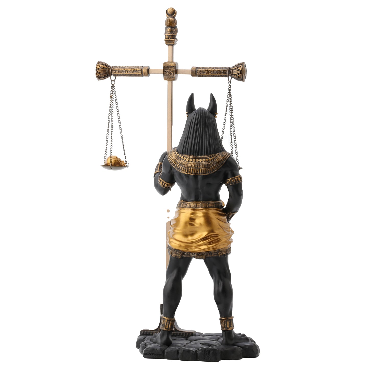 Anubis Holding Scale 33cm Veronese Black Statue