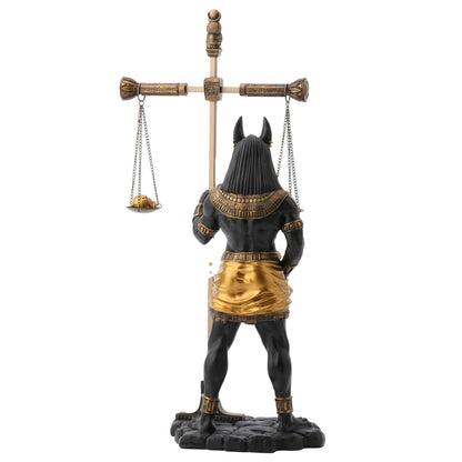 Anubis Holding Scale 33cm Veronese Black Statue