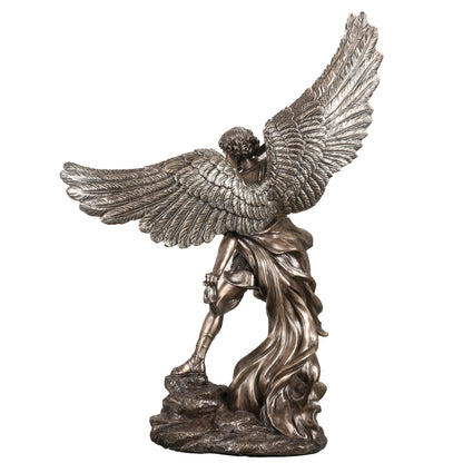 Archangel Saint Michael Standing On Rock 38cm Veronese Statue