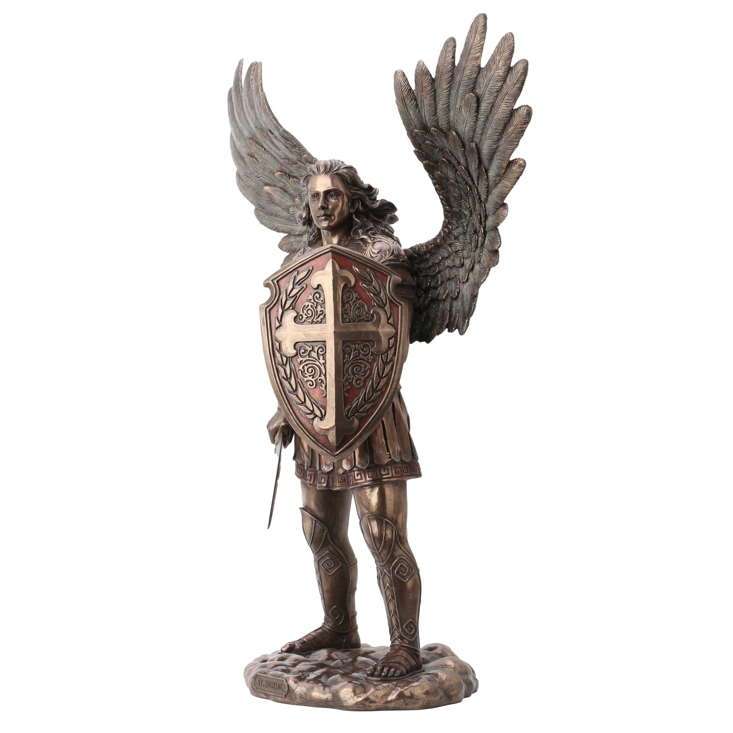 Saint Michael With Sword And Shield 73cm Veronese Statue