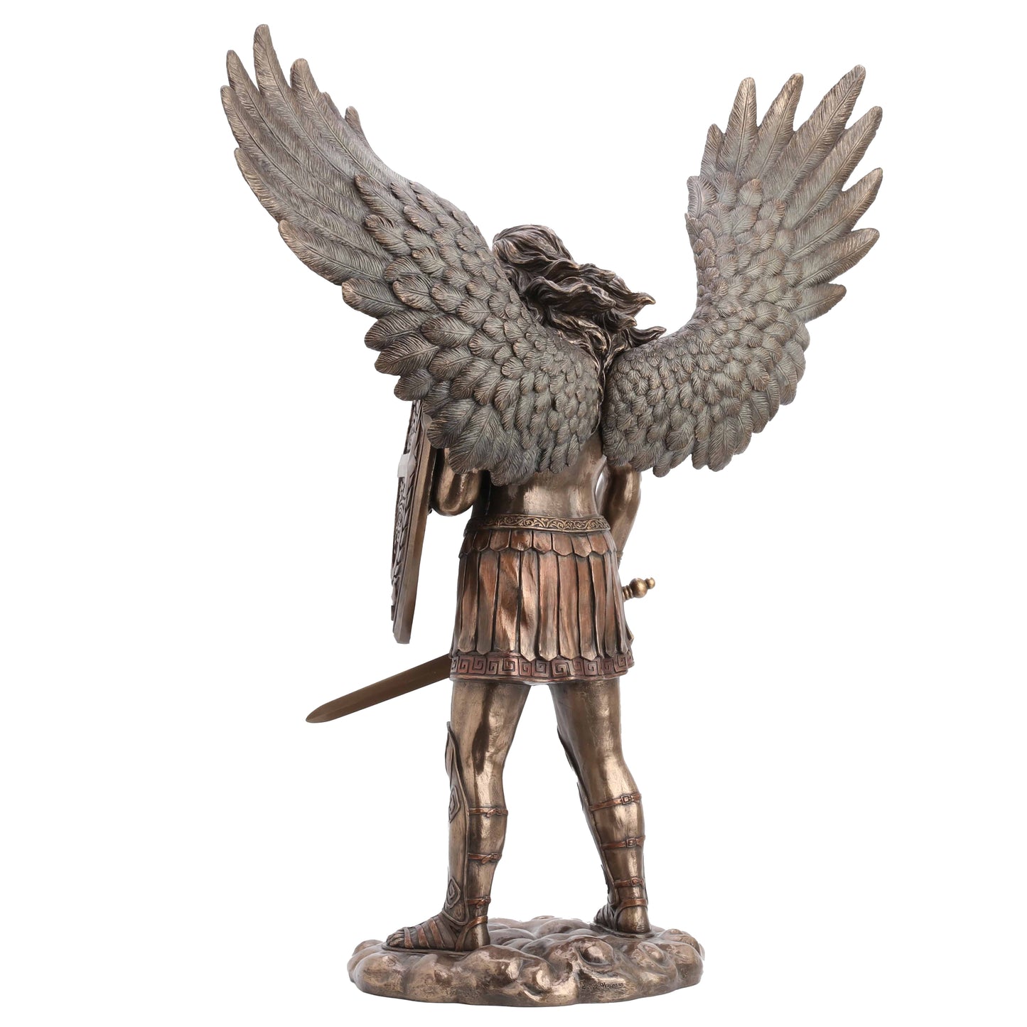 Saint Michael With Sword And Shield 73cm Veronese Statue