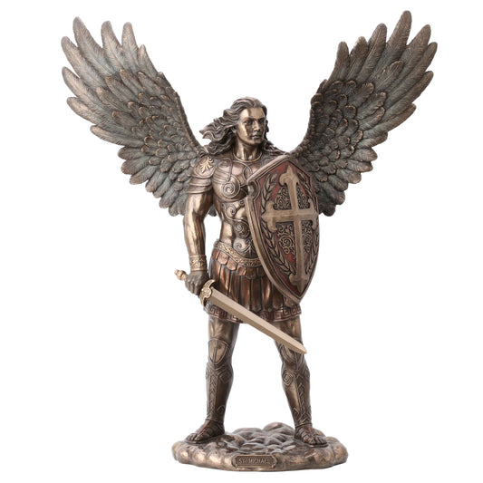 Saint Michael With Sword And Shield 73cm Veronese Statue