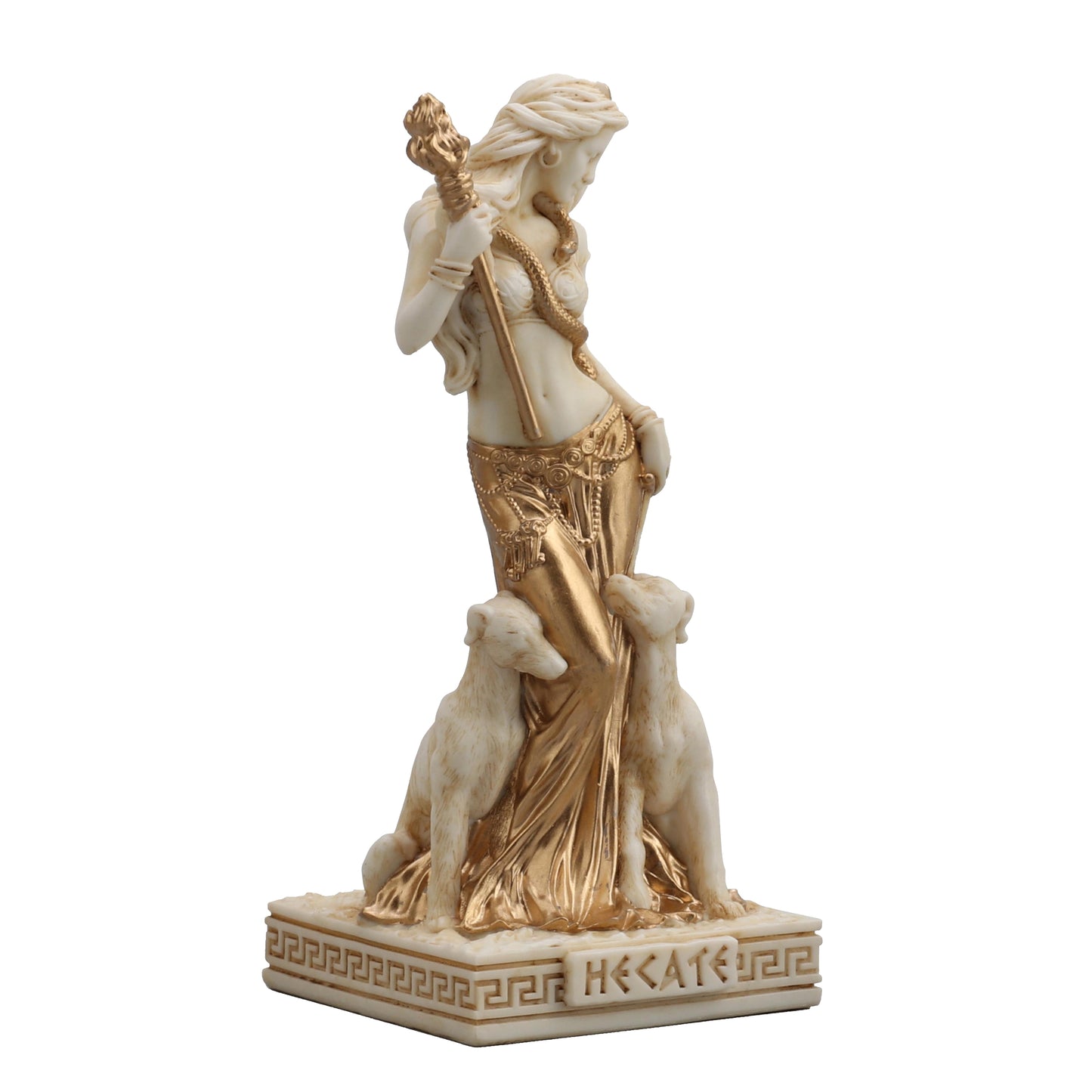 Hecate Greek Goddess Of Magic 9cm Veronese White Statue