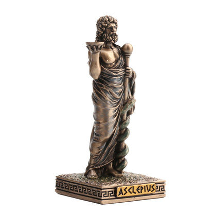 Asclepius Greek God Of Medicine 9cm Veronese Statue