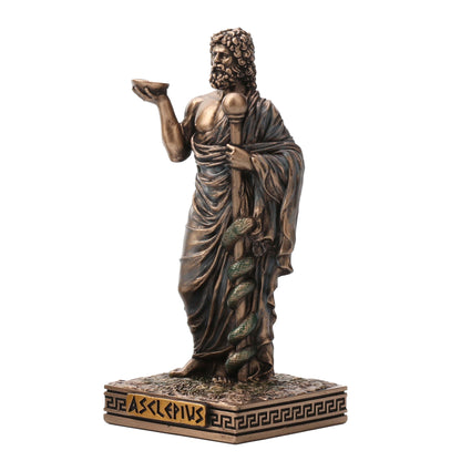 Asclepius Greek God Of Medicine 9cm Veronese Statue