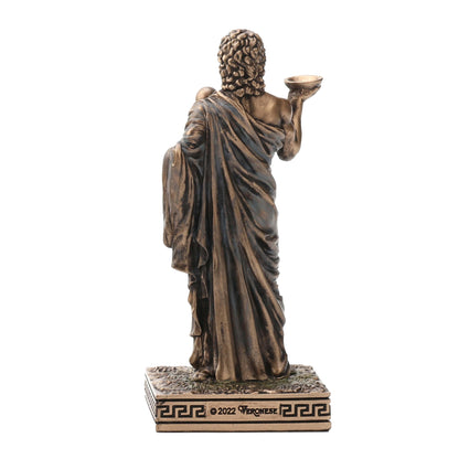 Asclepius Greek God Of Medicine 9cm Veronese Statue