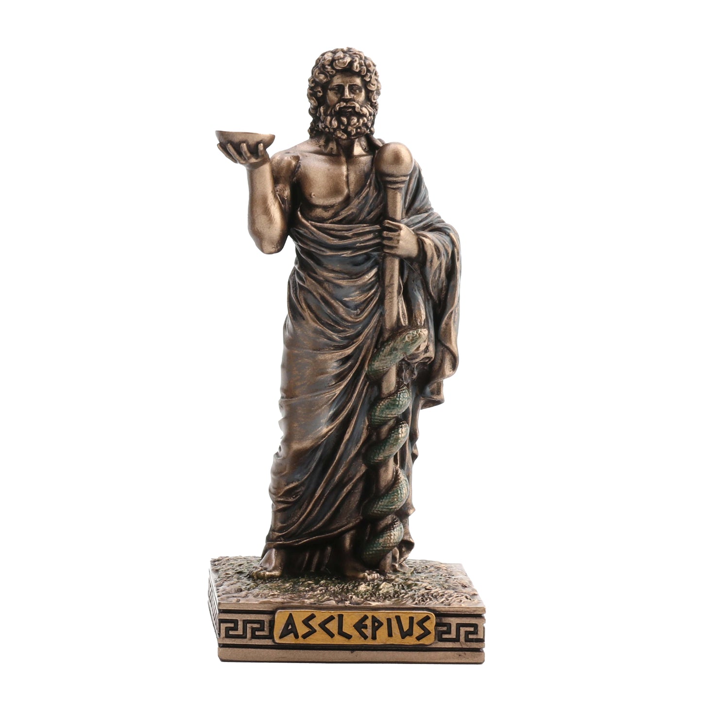 Asclepius Greek God Of Medicine 9cm Veronese Statue