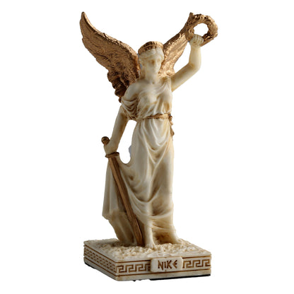 Nike Greek Goddess Of Victory 10cm Veronese White Statue