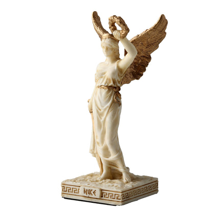 Nike Greek Goddess Of Victory 10cm Veronese White Statue