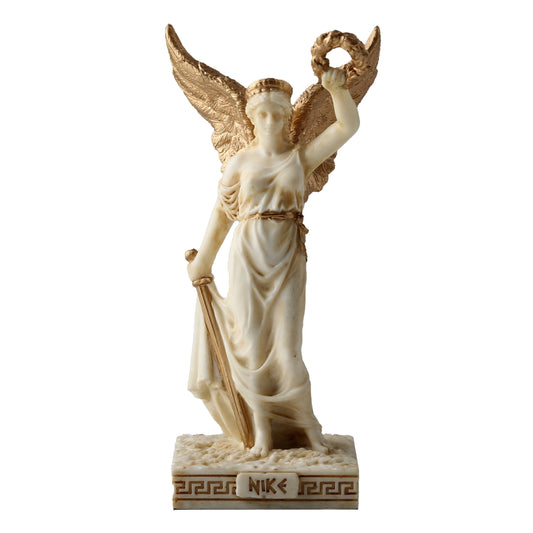 Nike Greek Goddess Of Victory 10cm Veronese White Statue