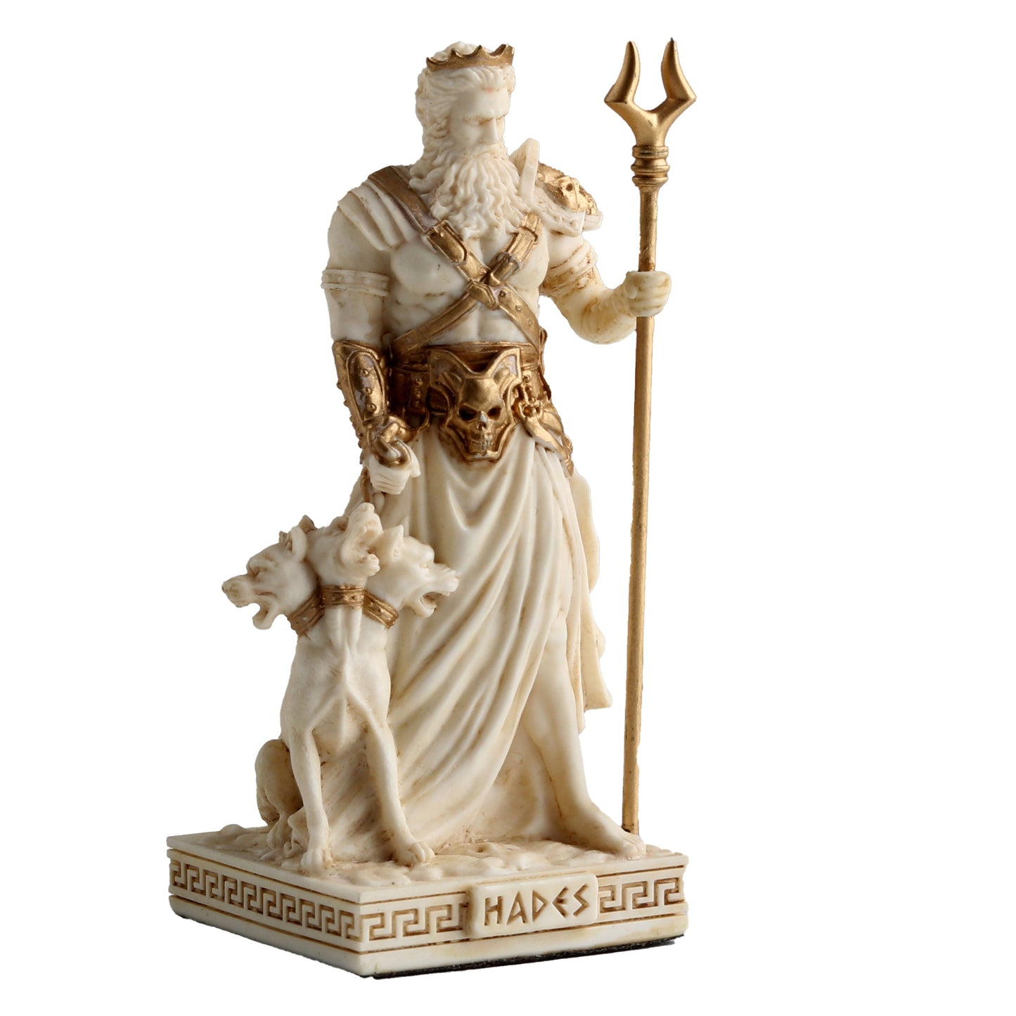 Hades Greek God Of Underworld 9.2cm Veronese White Statue