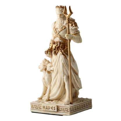 Hades Greek God Of Underworld 9.2cm Veronese White Statue