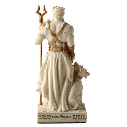 Hades Greek God Of Underworld 9.2cm Veronese White Statue