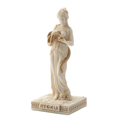 Hygieia Greek Goddess Of Health 9.2cm Veronese White Statue