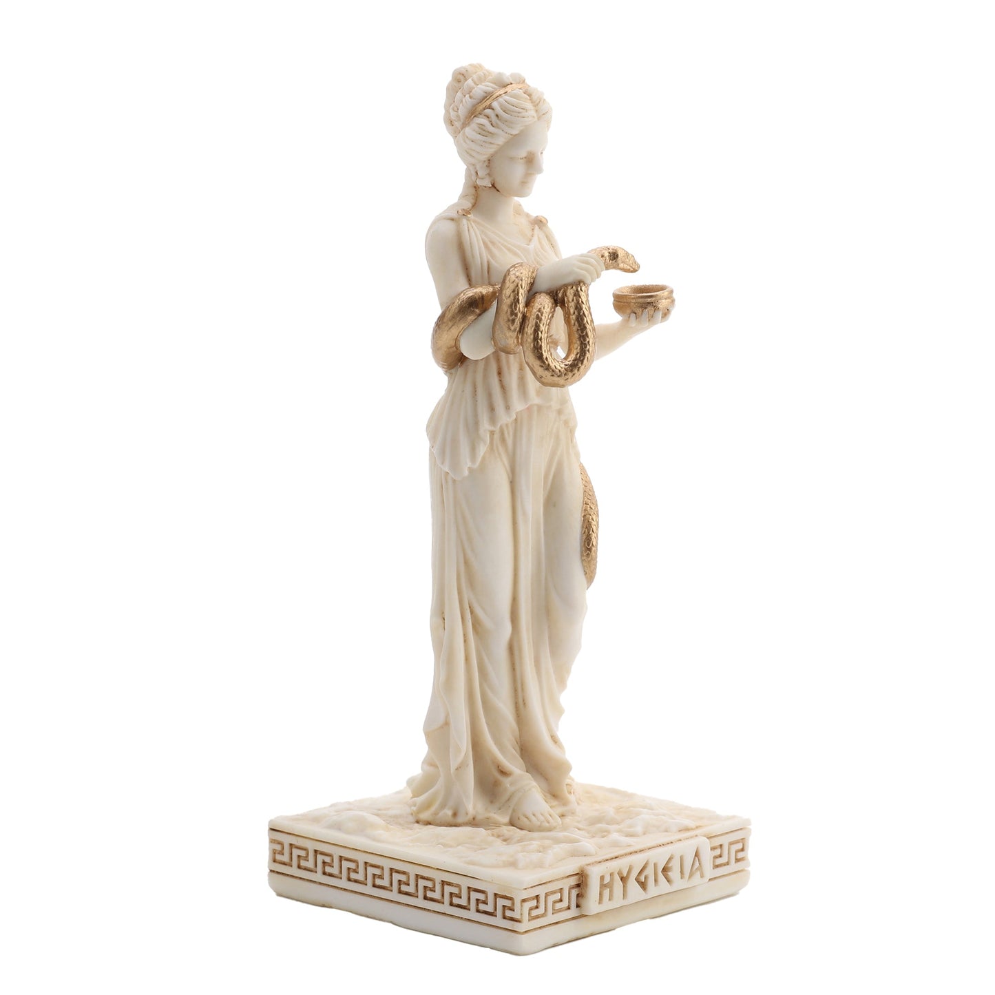 Hygieia Greek Goddess Of Health 9.2cm Veronese White Statue