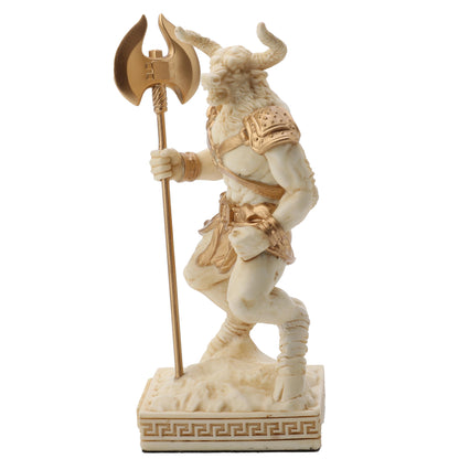 Minotaur Creature Of The Labyrinth 9.2cm Veronese White Statue