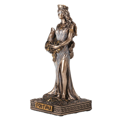 Fortuna - Tyche The Greek Goddess Of Fortune And Luck 9cm Veronese Statue