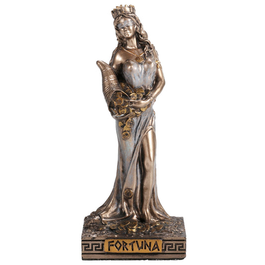 Fortuna - Tyche The Greek Goddess Of Fortune And Luck 9cm Veronese Statue