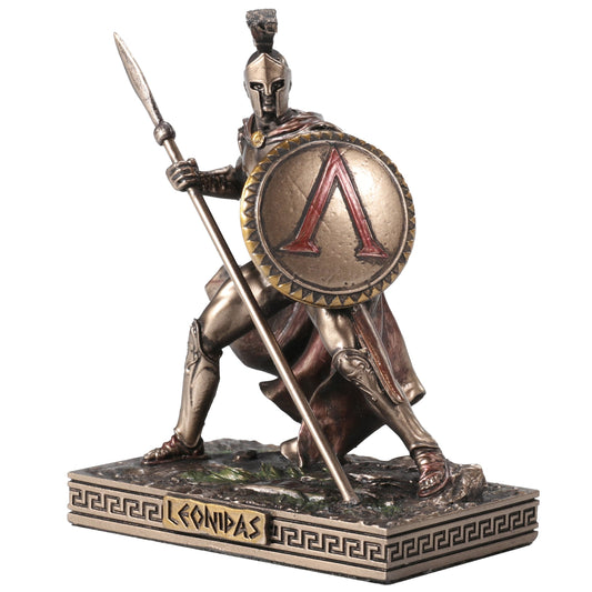 Spartan King Leonidas With Spear And Shield 7.7cm Veronese Statue