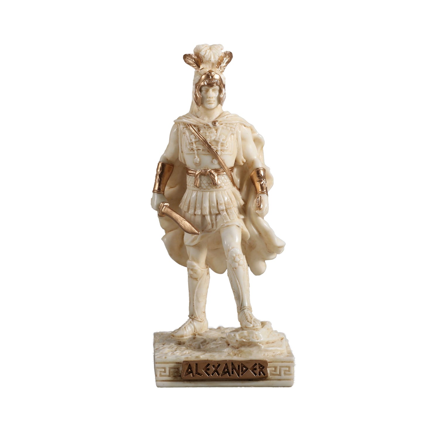 Alexander The Great King Of Macedonia 9.3cm Veronese White Statue