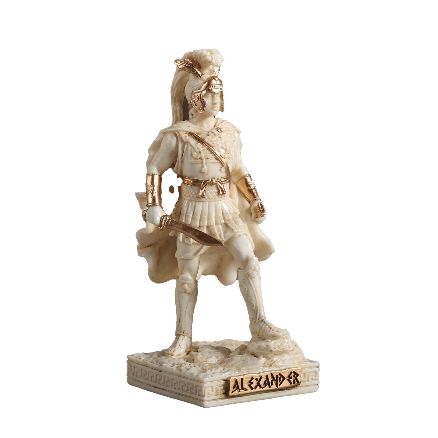 Alexander The Great King Of Macedonia 9.3cm Veronese White Statue