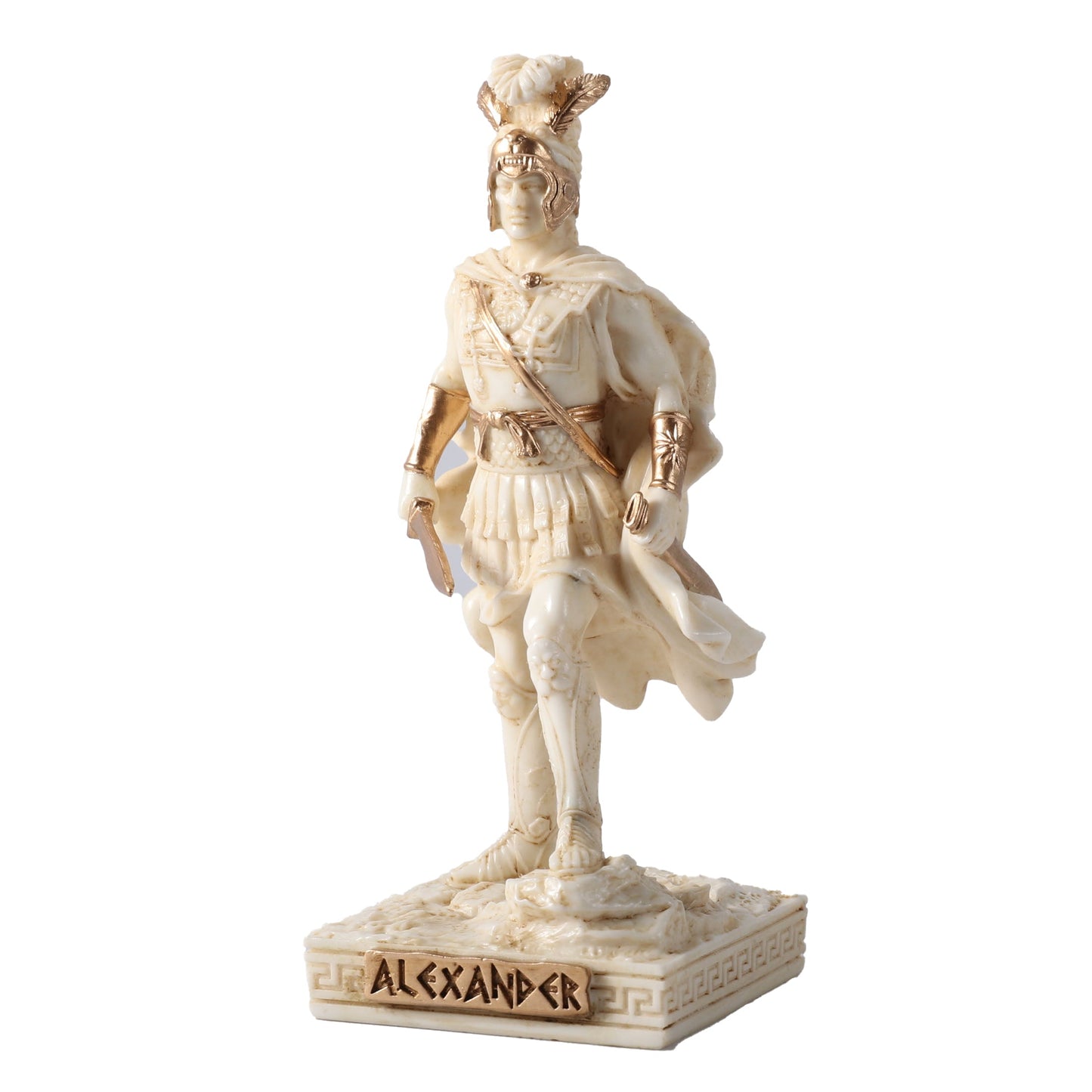 Alexander The Great King Of Macedonia 9.3cm Veronese White Statue