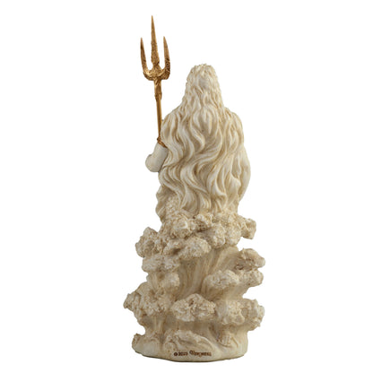 Poseidon Greek God Of The Sea 18cm Veronese White Statue