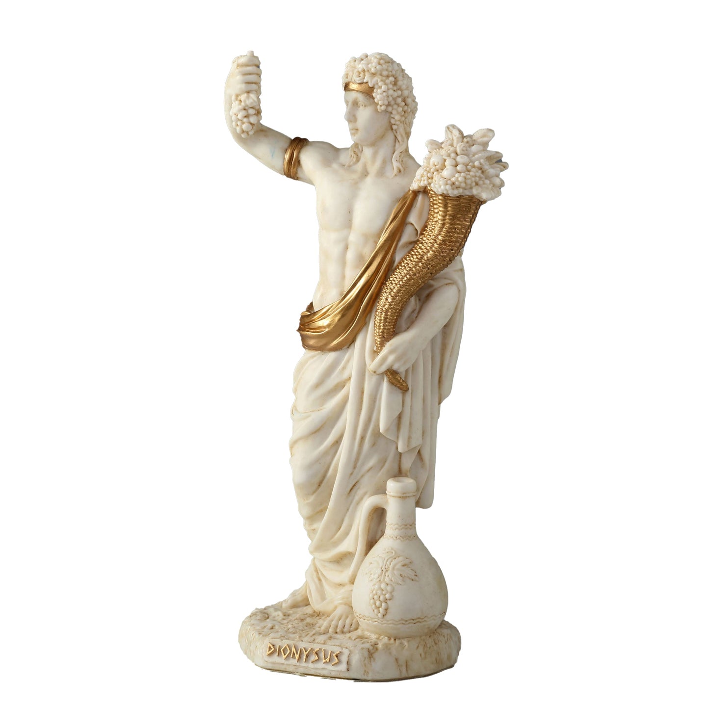 Dionysus Greek God Of Wine 16cm Veronese White Statue