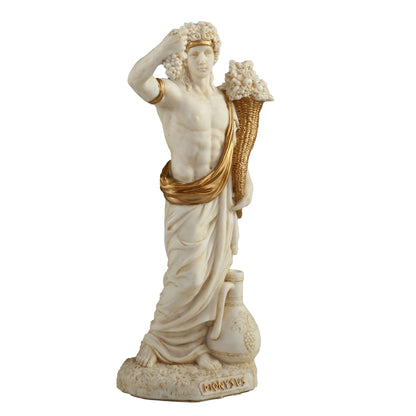 Dionysus Greek God Of Wine 16cm Veronese White Statue