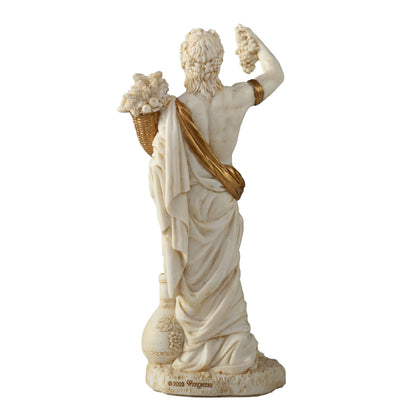 Dionysus Greek God Of Wine 16cm Veronese White Statue