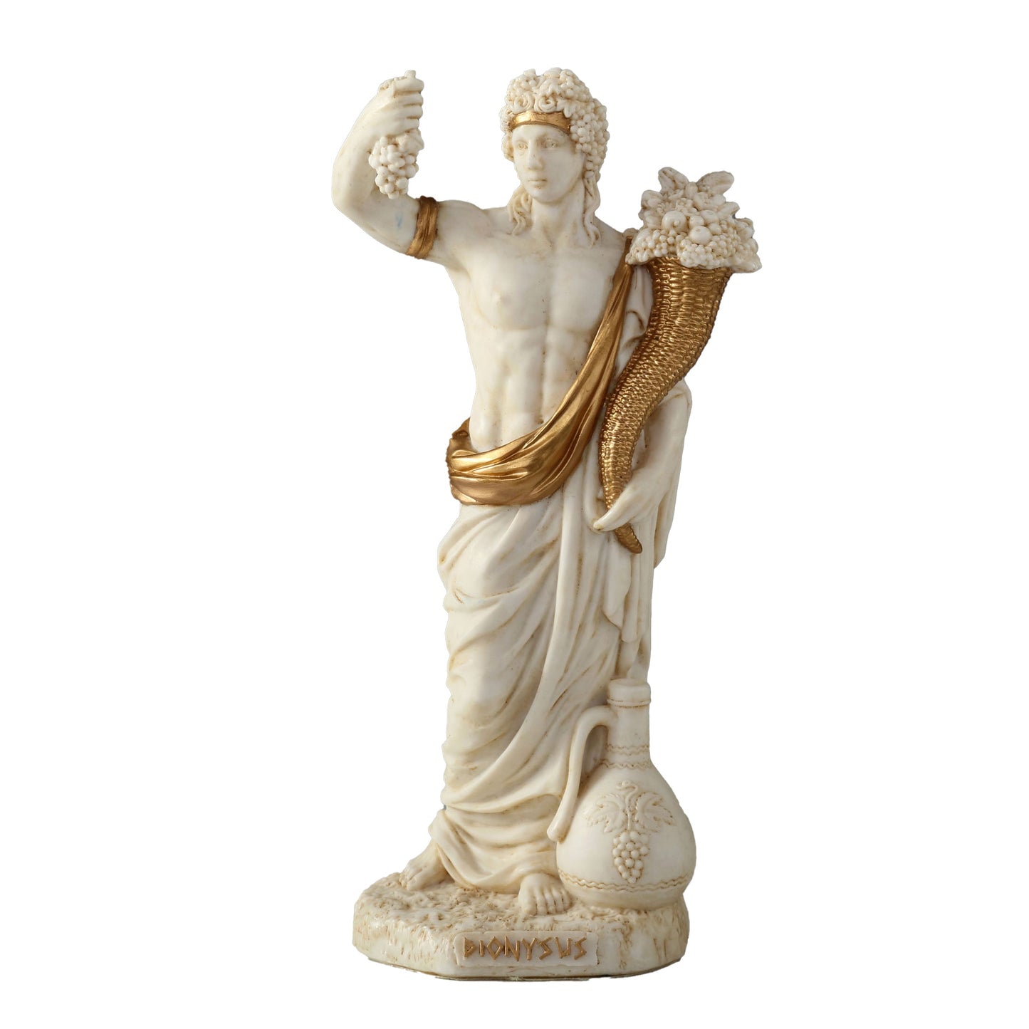 Dionysus Greek God Of Wine 16cm Veronese White Statue