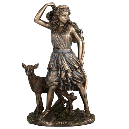 Artemis The Greek Goddess Of The Hunt 16.5cm Veronese Statue