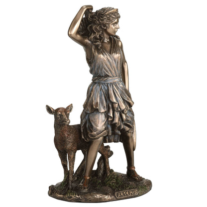 Artemis The Greek Goddess Of The Hunt 16.5cm Veronese Statue