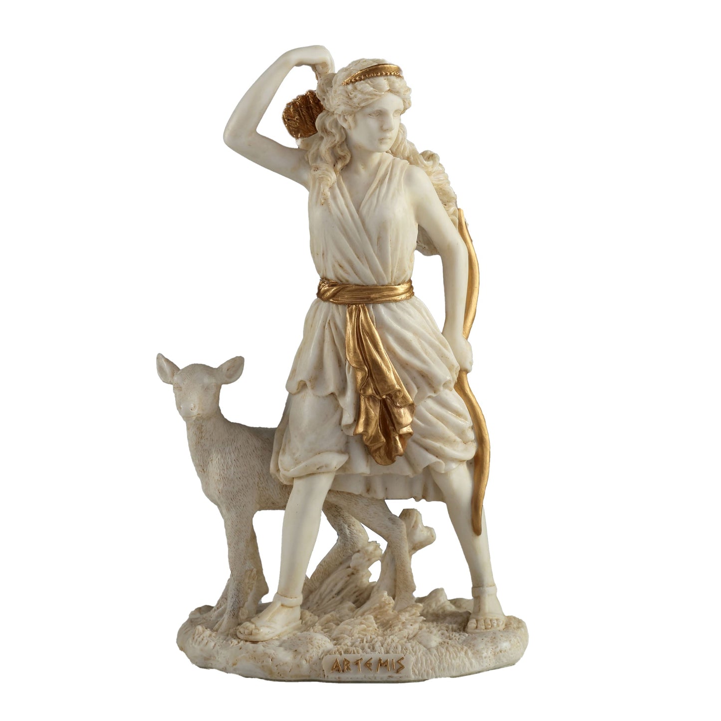 Artemis The Greek Goddess Of The Hunt 16.5cm Veronese White Statue