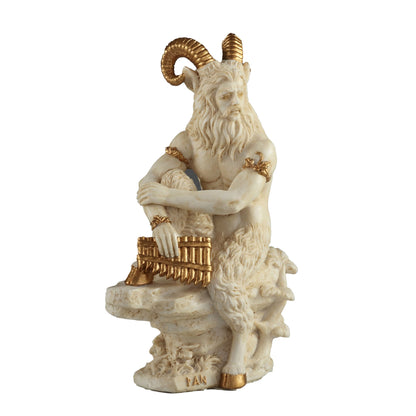 Pan The Greek God Of The Wild 15.5cm Veronese White Statue