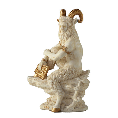 Pan The Greek God Of The Wild 15.5cm Veronese White Statue