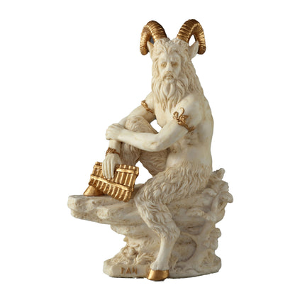 Pan The Greek God Of The Wild 15.5cm Veronese White Statue