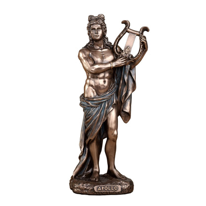 Greek God Apollo Playing Lyre 16cm Veronese Statue