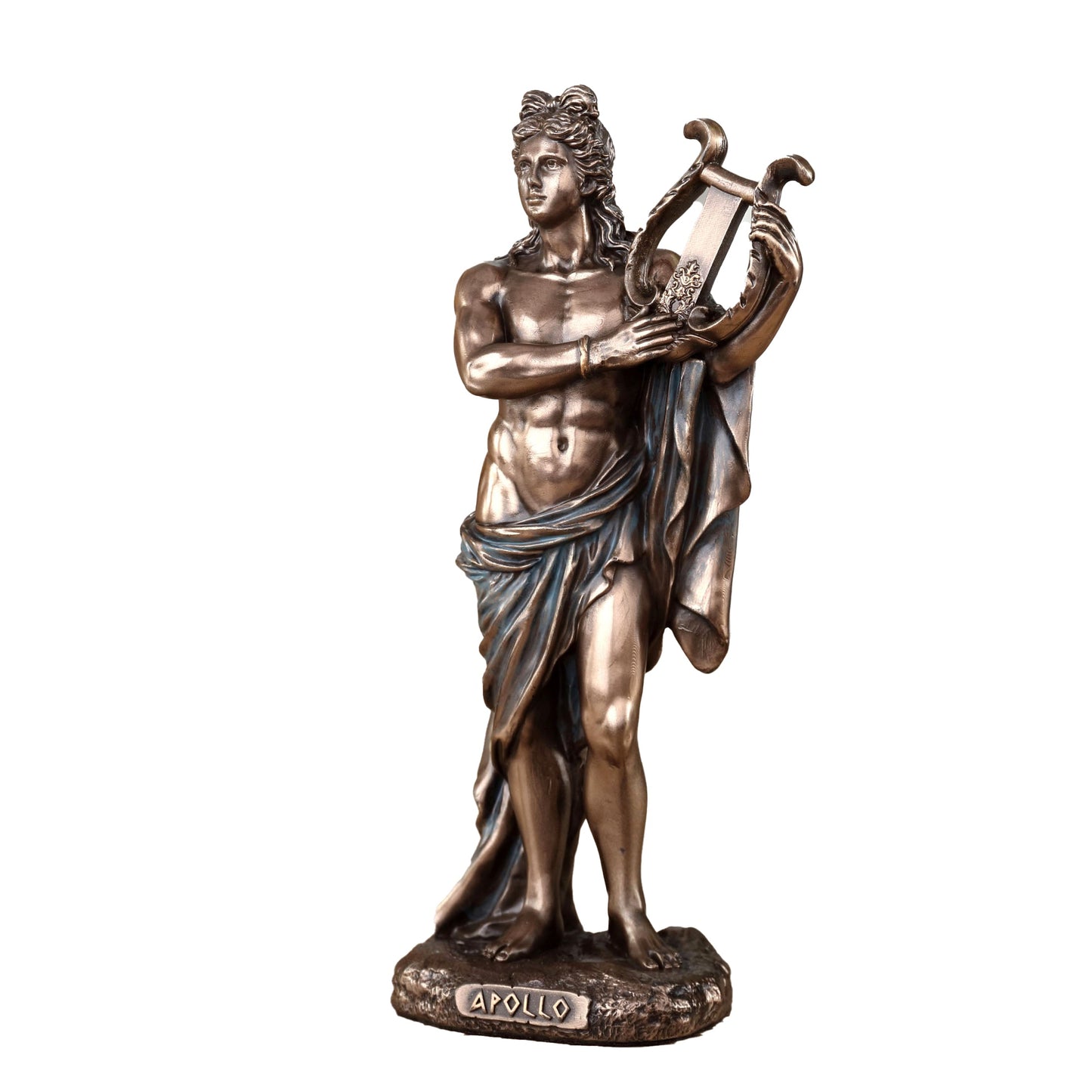 Greek God Apollo Playing Lyre 16cm Veronese Statue