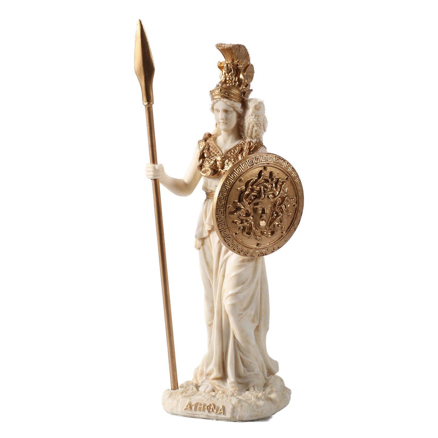 Athena The Greek Goddess Of Wisdom 16.5cm Veronese White Statue