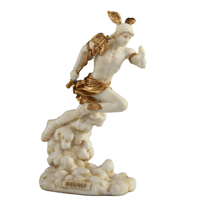 Hermes Greek Herald Of The Gods 15.5cm Veronese White Statue