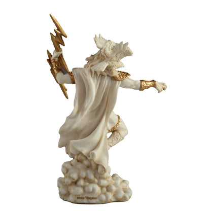 Zeus The Greek God Of The Sky 19cm Veronese White Statue