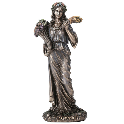 Demeter Greek Goddess Of The Harvest 15cm Veronese Statue