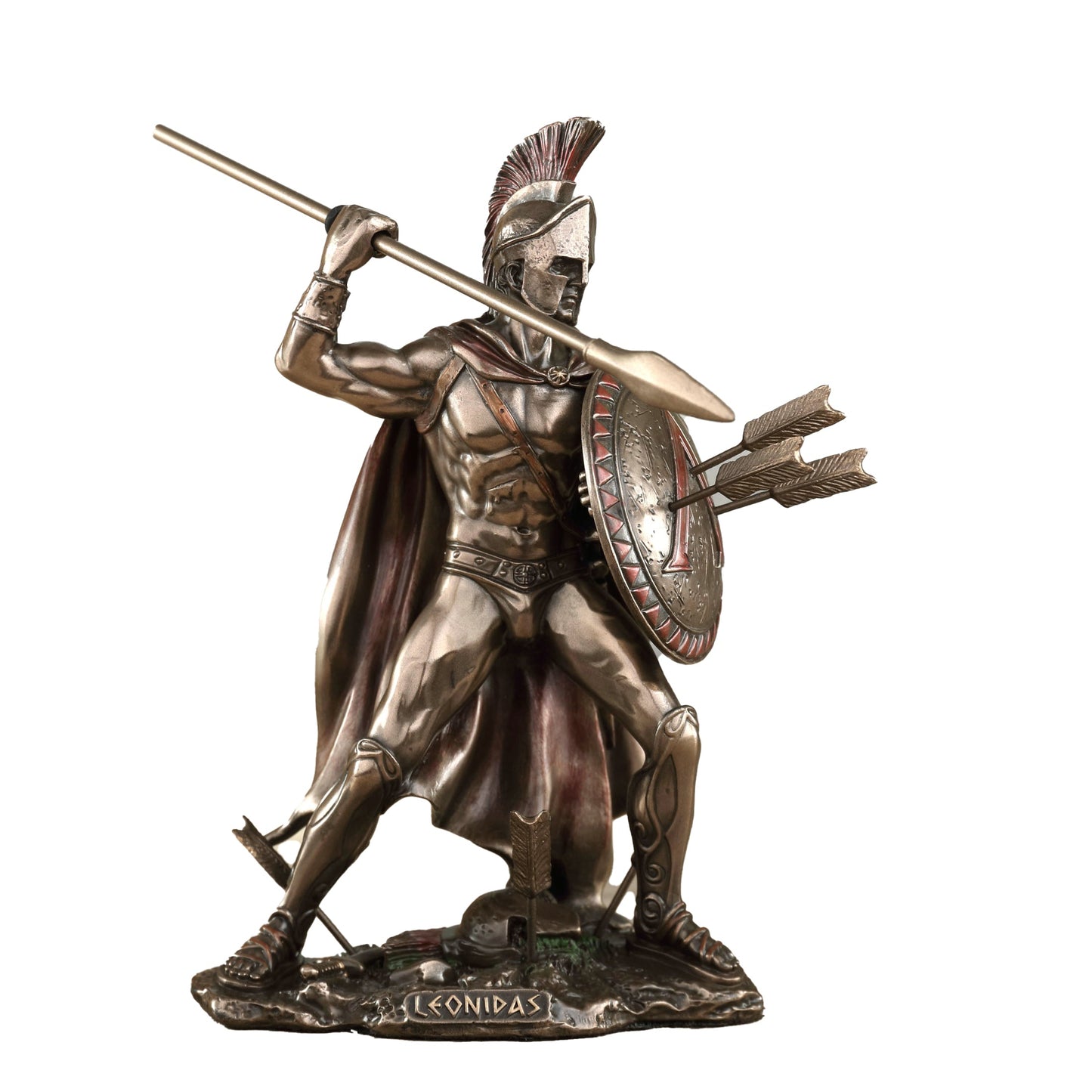 Spartan King Leonidas With Spear And Shield 15.5cm Veronese Statue