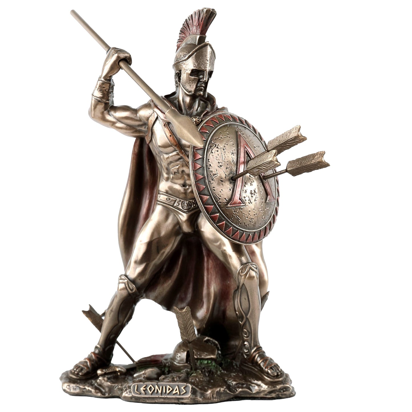 Spartan King Leonidas With Spear And Shield 15.5cm Veronese Statue