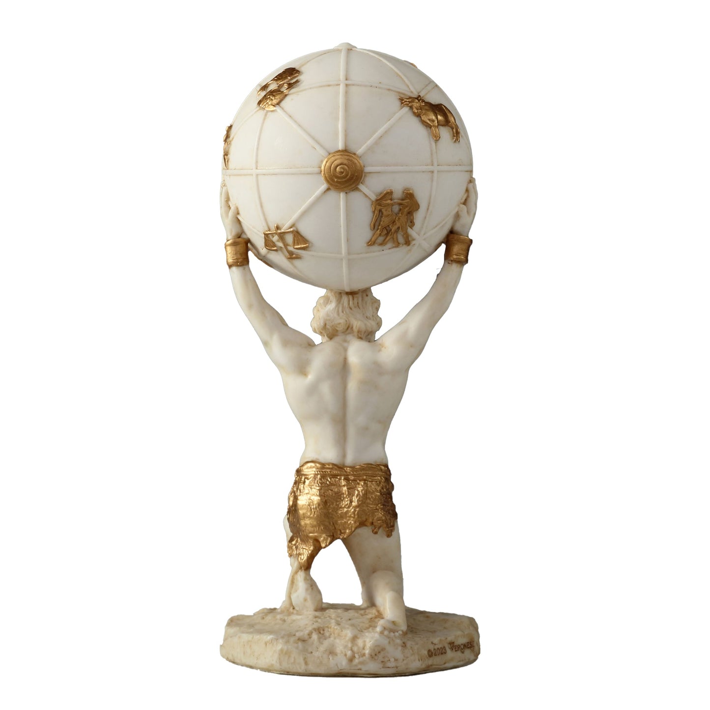 Atlas The Titan Who Holds The Sky 14cm Veronese White Statue