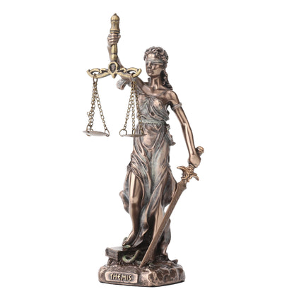 Themis Greek Goddess Of Justice 16.5cm Veronese Statue