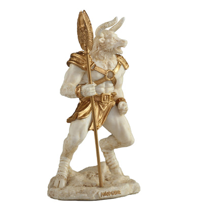 Minotaur The Greek Labyrinth Beast 17cm Veronese White Statue