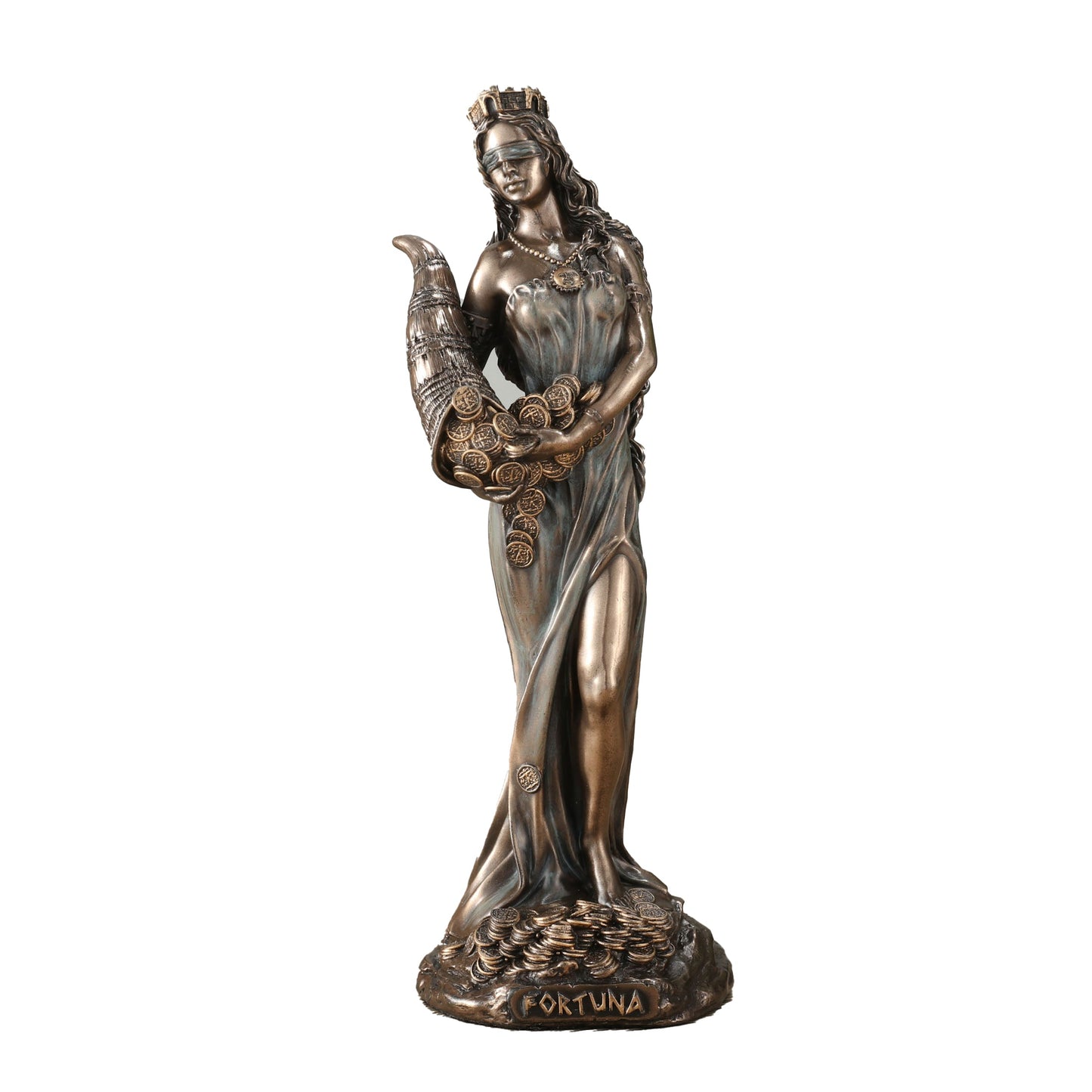 Fortuna - Tyche The Greek Goddess Of Fortune And Luck 15.5cm Veronese Statue