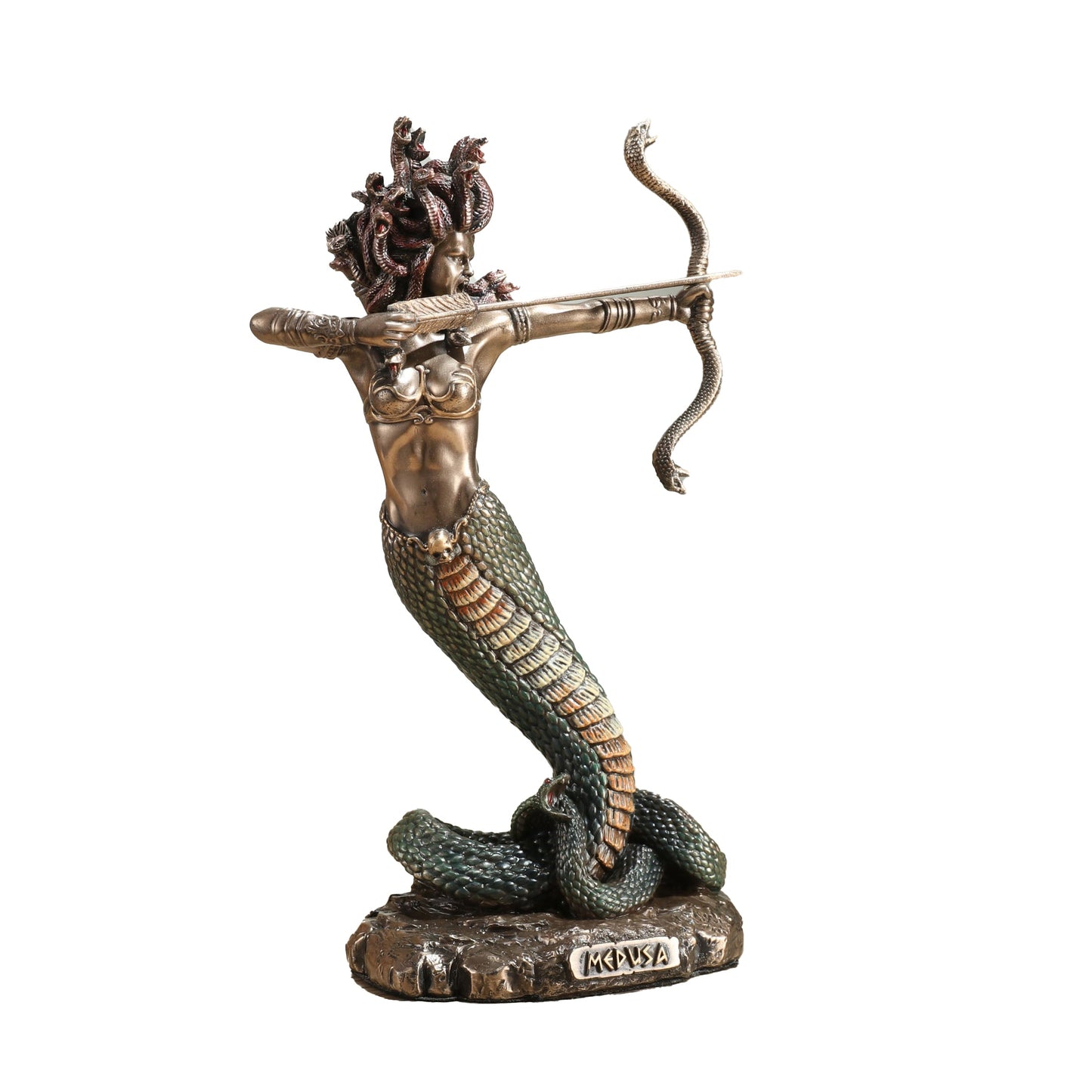 Furious Medusa Shooting Arrow 15.5cm Veronese Statue